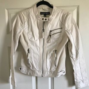 Cream Blanc Noir Moto Jacket
